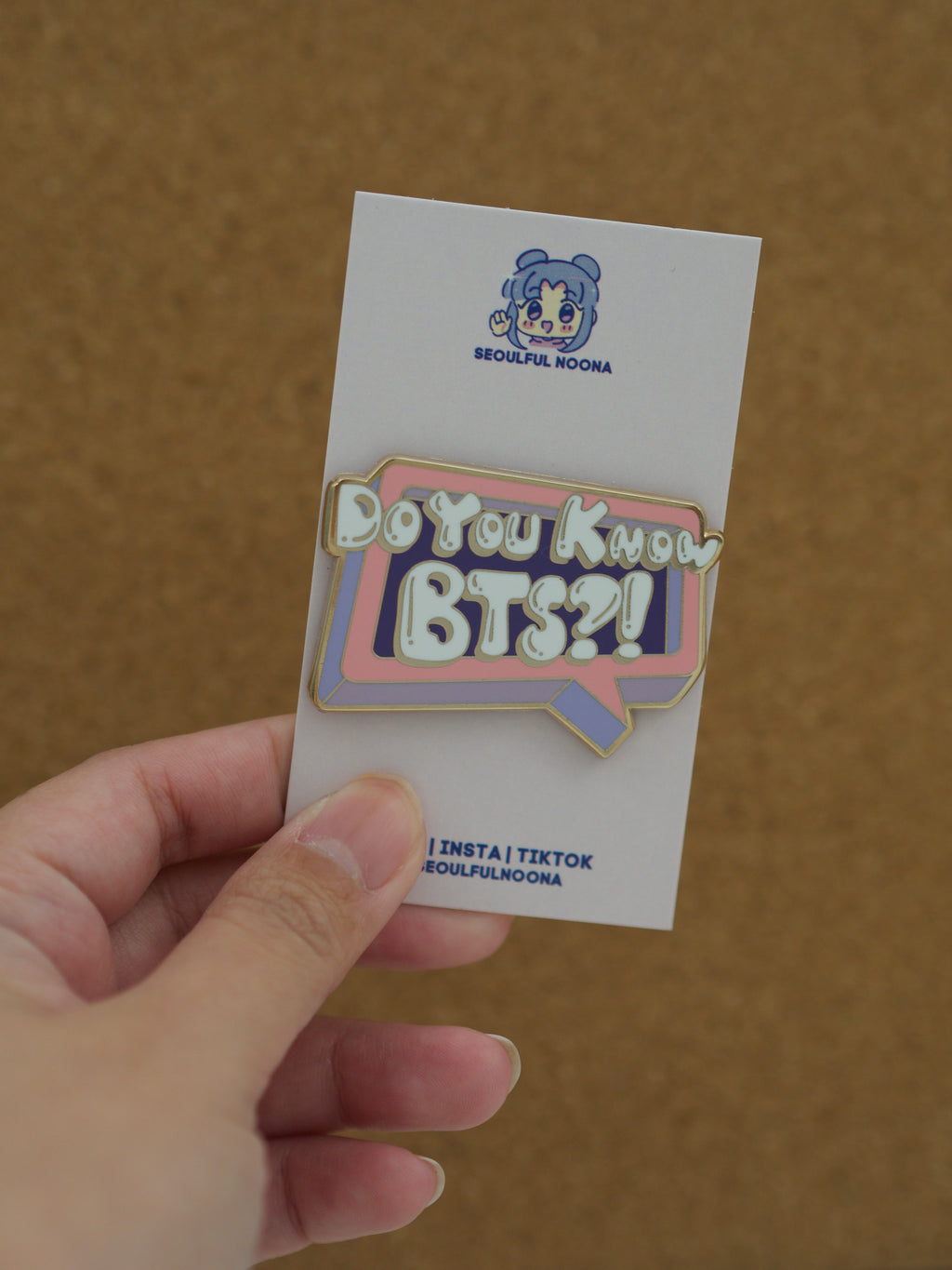 "Do You Know BTS?!" Enamel Pin